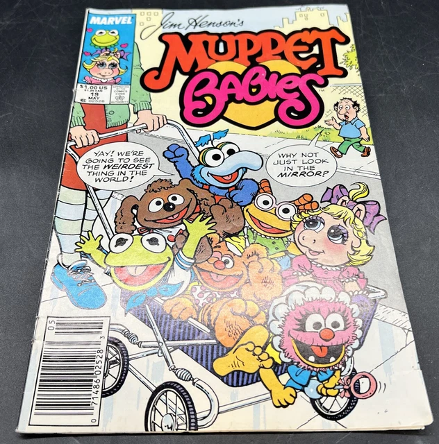 Jim Hensons Muppet Babies Issue #19 Comic Book Vintage Kermit Animal Gonzo Piggy