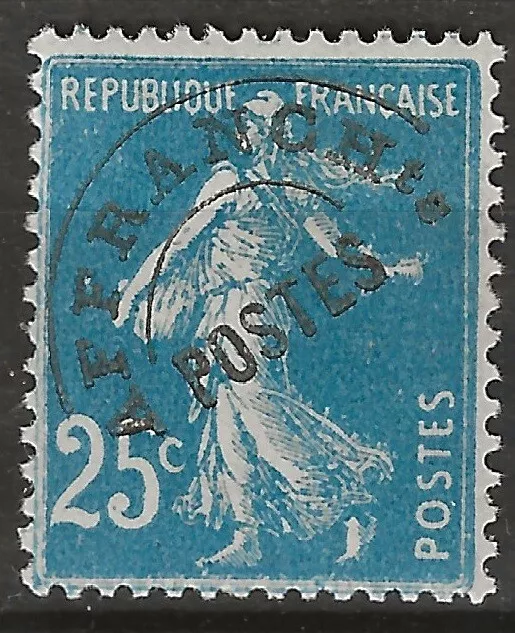 PREO. N° 56**  25c BLEU TYPE SEMEUSE