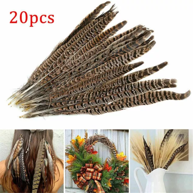 10X Real Natural Peacock Tail Eyes Feathers Wedding Festival Party