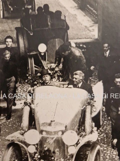 FOTO FOTOGRAFIA BENITO MUSSOLINI in auto - ANNI '30 - ORIGINALE EUR 50 ...