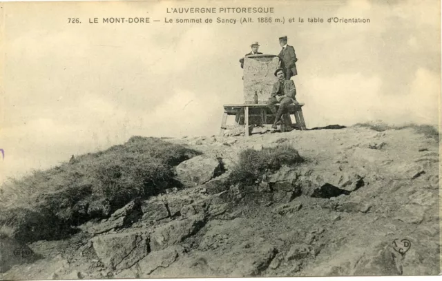 Postcard / Le Mont Dore Le Summit Du Sancy Et La Orientation Table