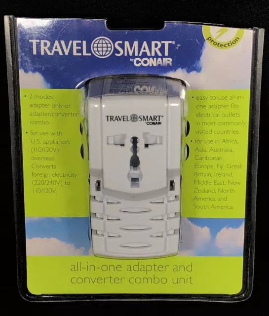 Travel Smart by Conair TS253ADN All In One Adapter Combo Unit Open Box