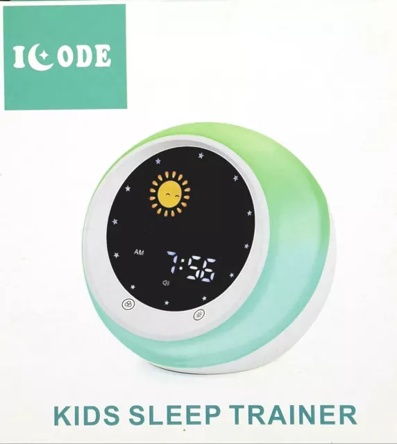 USED Time to Wake Alarm Clock for Kids Children's Sleep Trainer Wake Up Light