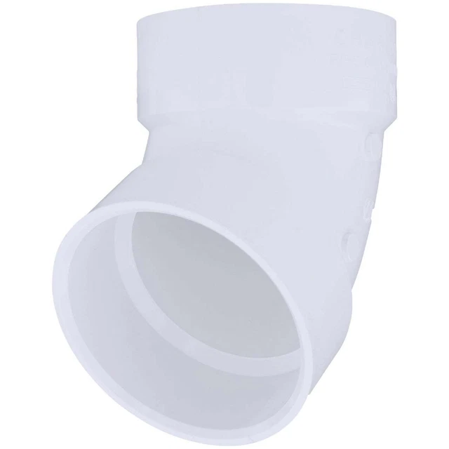 Charlotte Pipe 4 In. Schedule 40 60 Deg. DWV PVC Elbow (1/6 Bend) Pack of 10