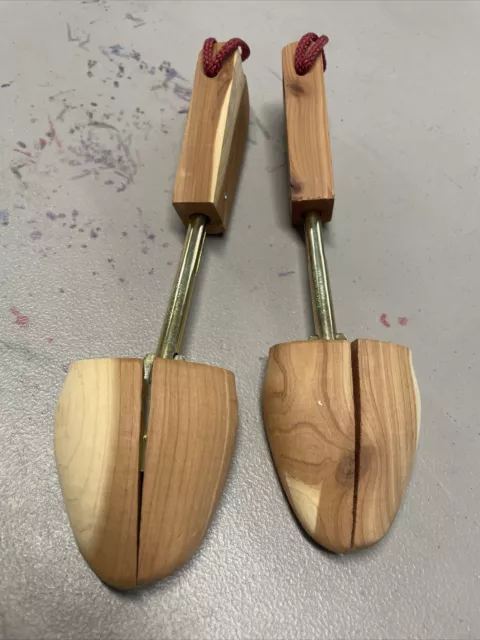 Nordstrom solid cedar wood adjustable shoe trees for ladies shoes. Keeps shape.