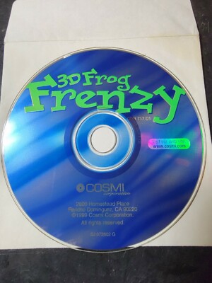 3D Frog Frenzy (PC, 1999) *BUY 2 GET 1 FREE+FREE SHIPPING*