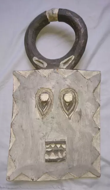 Ancien Masque Kple Baoule Ceremonie Goli Art Africain 1970 Bois Peint Cote Ivo