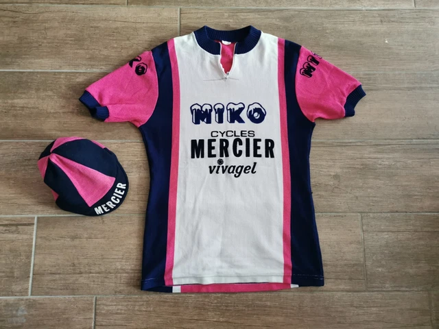 Eroica Maillot Shirt Vélo Cyclisme Vintage Années 70 Oerlikon 50% Laine Brodé