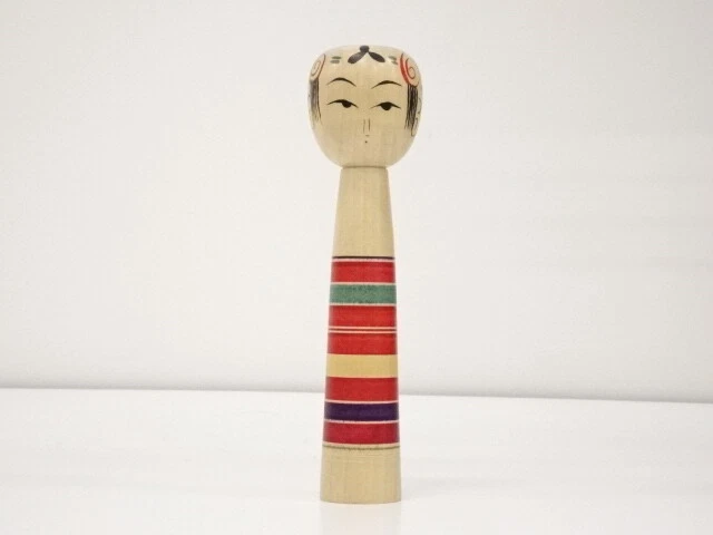 43904# TRADITIONAL JAPANESE CRAFT / KOKESHI DOLL (17.9 cm)/ ARTISAN WORK