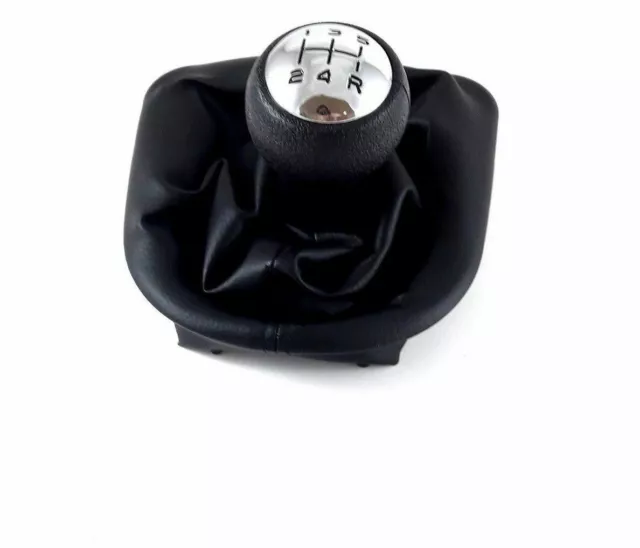 JPstraps - Soufflet Levier de Vitesse Compatible pour Citroen C4 Picasso  (2006-2013) 100% Cuir Noir