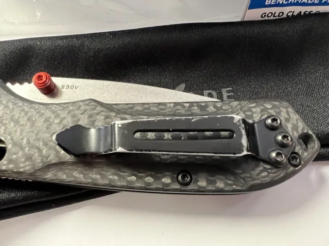 Benchmade 565-1 Mini Freek Axis Lock Plain Edge Satin S90V Folding Knife 3
