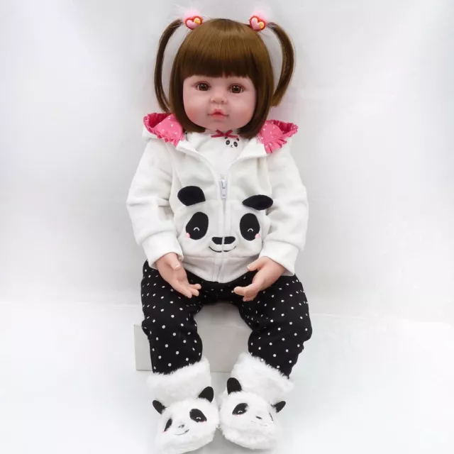 48cm Bebe Reborn Doll Realistic Lifelike Newborn Toddler DIY Kids Christmas Gift