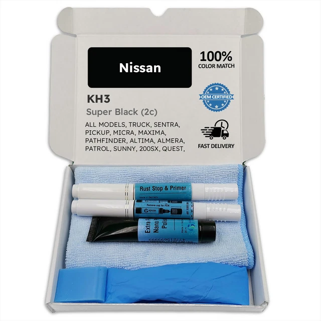 KH3 SUPER BLACK (2c) Touch Up Paint for Nissan TRUCK SENTRA PICKUP
