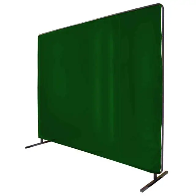 Black Stallion 6X8VF1-GRN 6x8 ft Green Saf-Vu Welding Screen with Frame