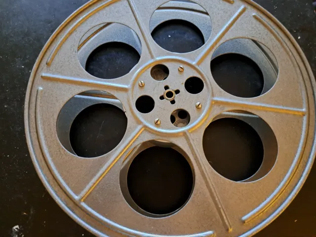 VINTAGE EMPTY METAL 35mm film can 1000ft - Storage Case Cinema