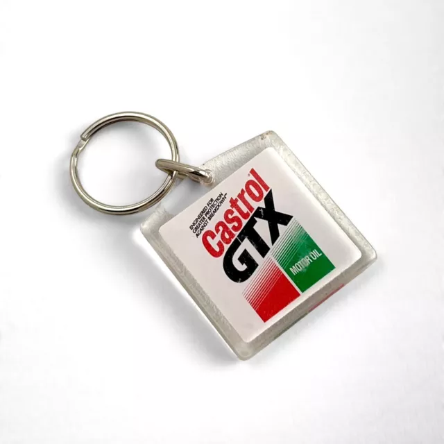 CASTROL GTX MOTOR OIL Keychain Keyring Key ring