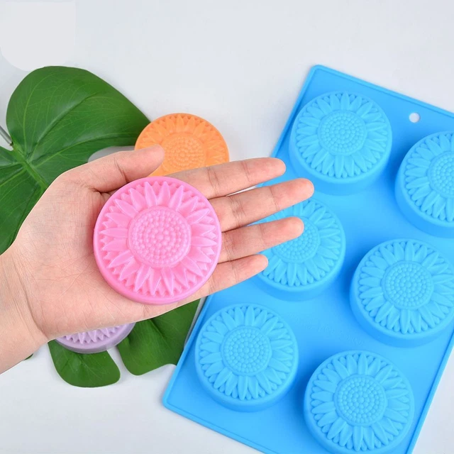 gâteau Fournitures de savons Moule de bonbon de pudding Moule de savon silicone
