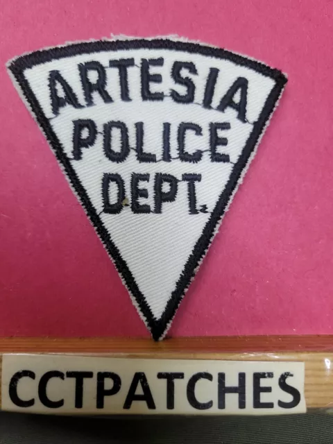 Artesia, New Mexico Police Triangle Shoulder Patch Nm