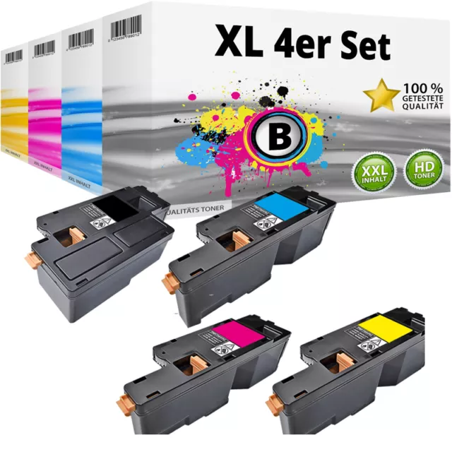 Set 4x Toner für Xerox Phaser 6020 6020BI 6022 WorkCentre WC 6025 6027