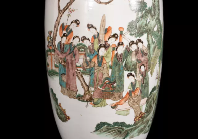 One Big, Antique, Qianjiang - Enamel Porcelain Vase. China. 19. C. Qing 3