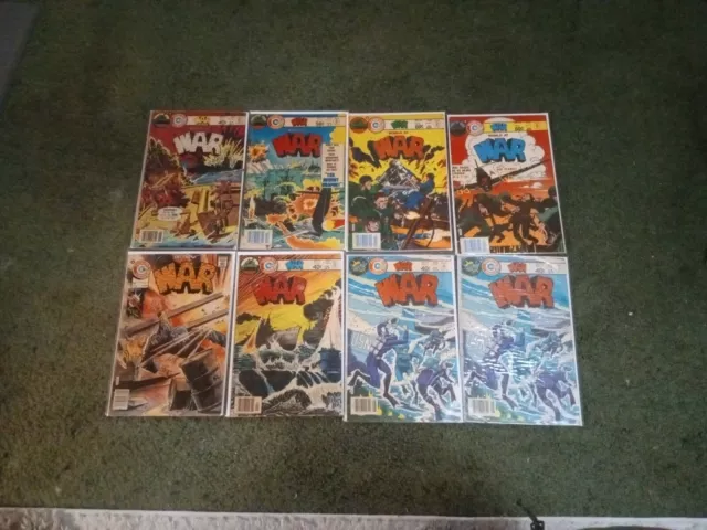 Charlton Comics War Lot Of 8 Bronze Age VG To VF Great Rare Issues Extremely Htf