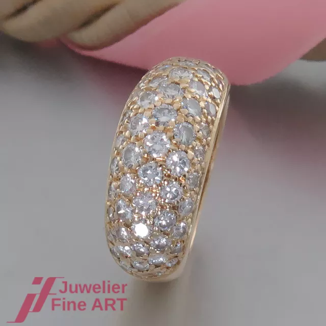 moderner Brillant-Ring mit Brillanten (Diamant) ges. 1,32ct - 18K/750 Gelbgold