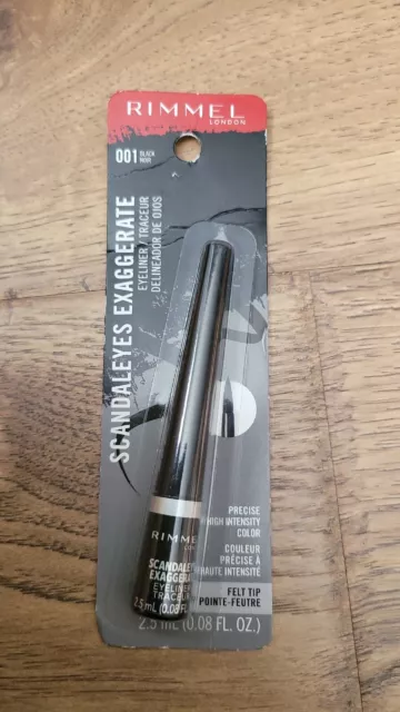 Rimmel Exaggerate Precise Felt Tip Eyeliner #001 BLACK