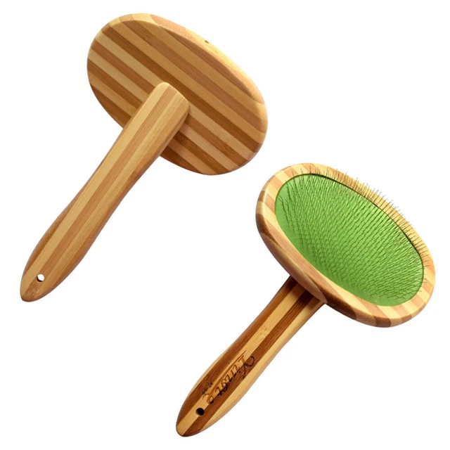 Holz Pet Pinsel Haustier Kamm Cleanning Katzen Pflege Pinsel