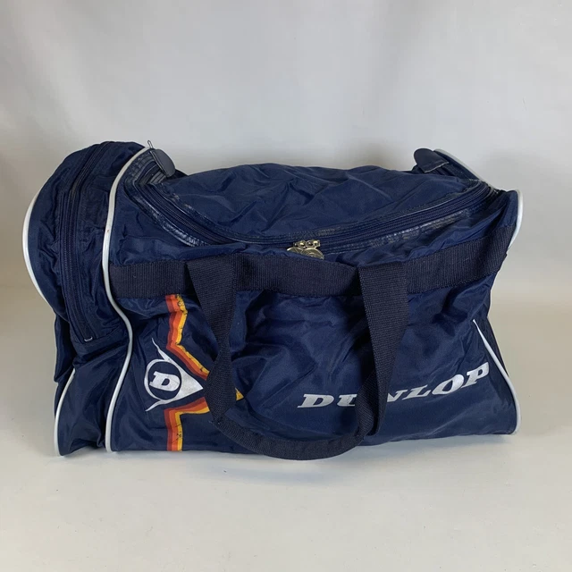 Vtg Dunlop Duffel Gym Bag Retro 90s Pro Sport Gear Tennis -NO SHOULDER strap Vtg Dunlop Duffel Gym Bag Retro 90s Pro Sport Gear Tennis -NO SHOULDER strap
