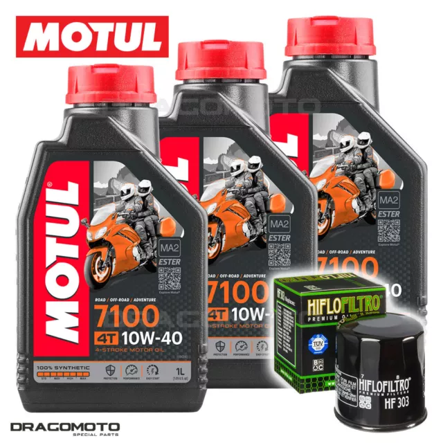 Yamaha FZ6-NS Fazer 2004-2004 Tagliando Olio Motul 7100 4T 10W-40 3 litri filtro