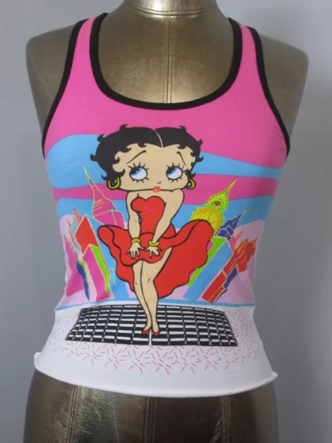 Betty Boop Racerback Tank Top Juniors Size L Chest 28 Graphic 324-31173