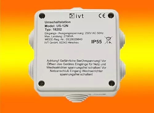 Netzvorrangschaltung / Netzumschaltung 16A / 230V - IVT US-16