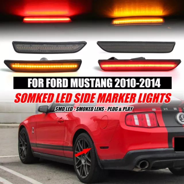 2x/4x LED Seitenbegrenzungsleuchte Seitenlicht Blinker Für Ford Mustang 10-14