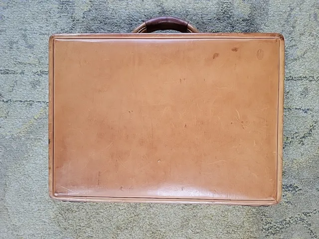 Vintage Hartmann Belting Leather Brown Combination Locking Briefcase 440 GREAT