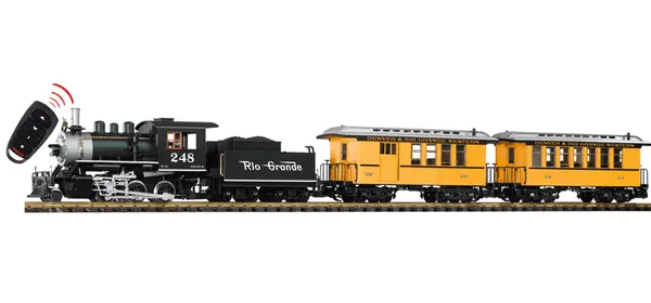 Piko G Scale 38112 D&RGW Pass R/C Starter Set w/Sound, 120V