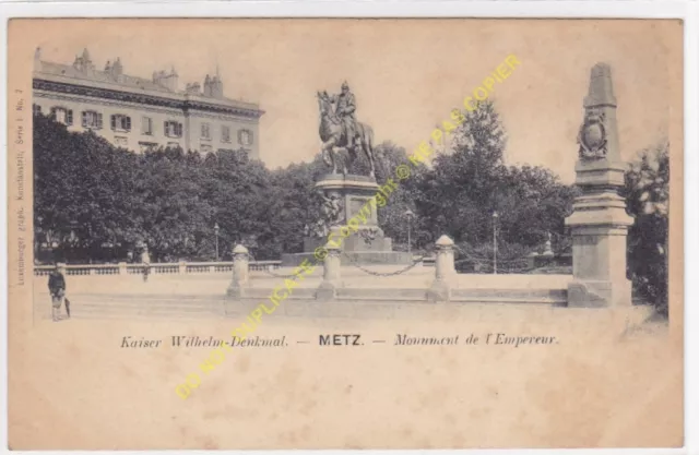 CPA 57000 Metz Kaiser Wilhelm Denkmal Monument Emperor Edit Luxemburger