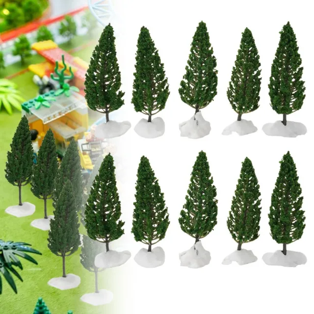 Model Complete Trees Pine Plastic Railway SL-16059 Trees 10pcs Accessories