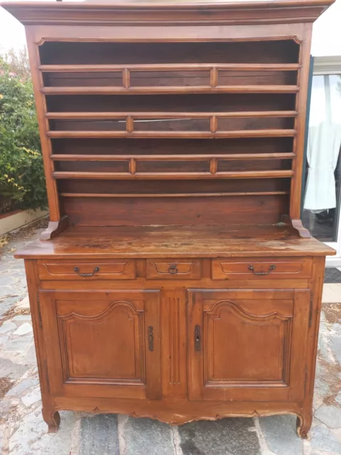 credenza antica luigi XV  con piattaia epoca 700