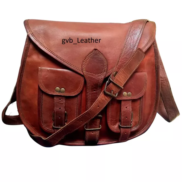 Vera Pelle Grande Borsa Regalo per Ragazze Donne Satchel a Tracolla Borsetta