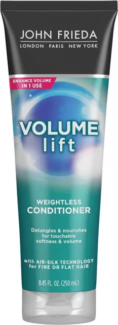 John Frieda VOLUME LIFT WEIGHTLESS CONDITIONER Fine Flat Hair 8.45 oz 250 ml NEW