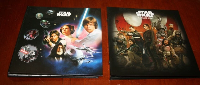 Star Wars Albums Jetons Leclerc Complet X 2  2015/2016 + Plateau De Jeu 2015