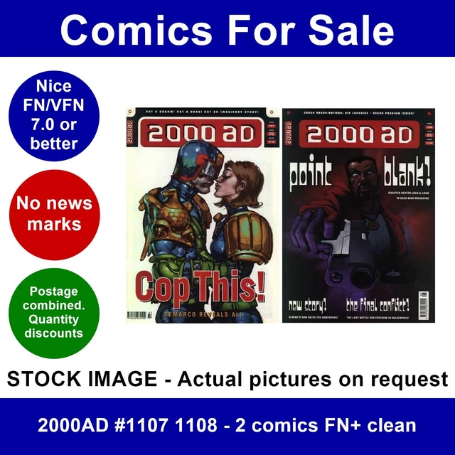 2000AD #1107 1108 - 2 comics FN+ clean EUR 7,95 - PicClick IT