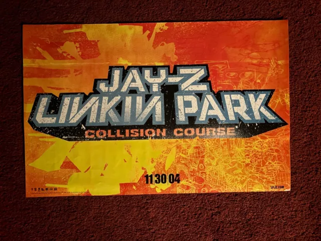 LINKIN PARK & JAY-Z Collision Course Double Sided promo poster 2004 Mint Chester