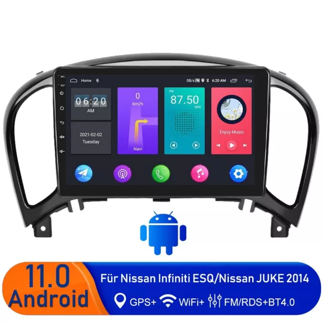 Autoradio Für Nissan Juke J15 2012-2019 Android 11.0 GPS NAVI WIFI 1G+16G Player