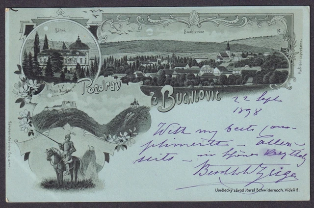 Pozdrav Z Buchlovic Buchlovice Zamek Ak Litho Boemia Bohemia Cesko Czech