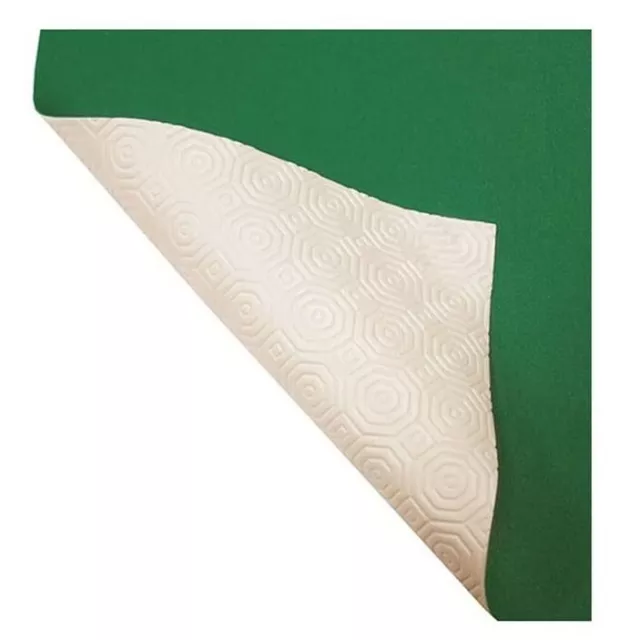 Tovaglia Bianco Verde Mollettone Tavolo Rettangolare h 140 cm, Copritavolo Gomma