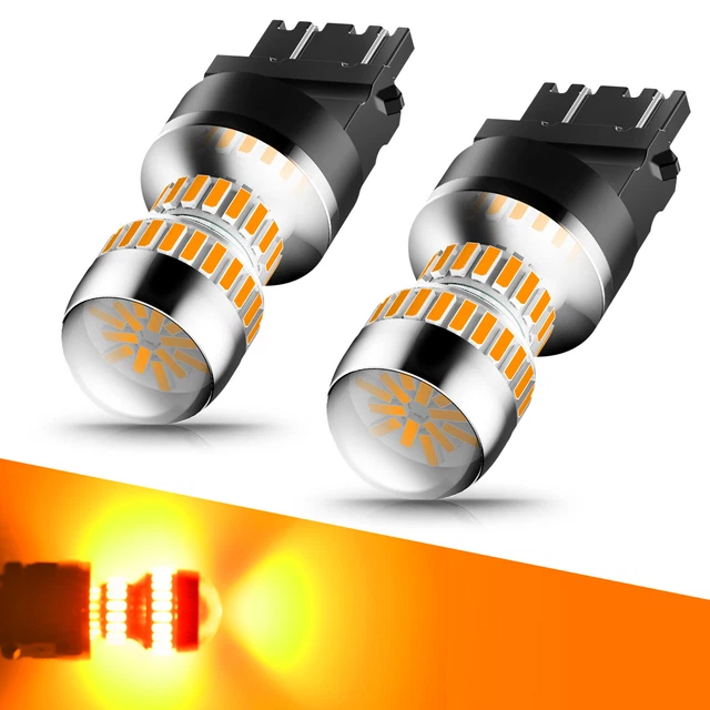 3157 LED Bulbs Amber Turn Signal Light for Ford Mustang 1990-2012 Fiesta 2011-19