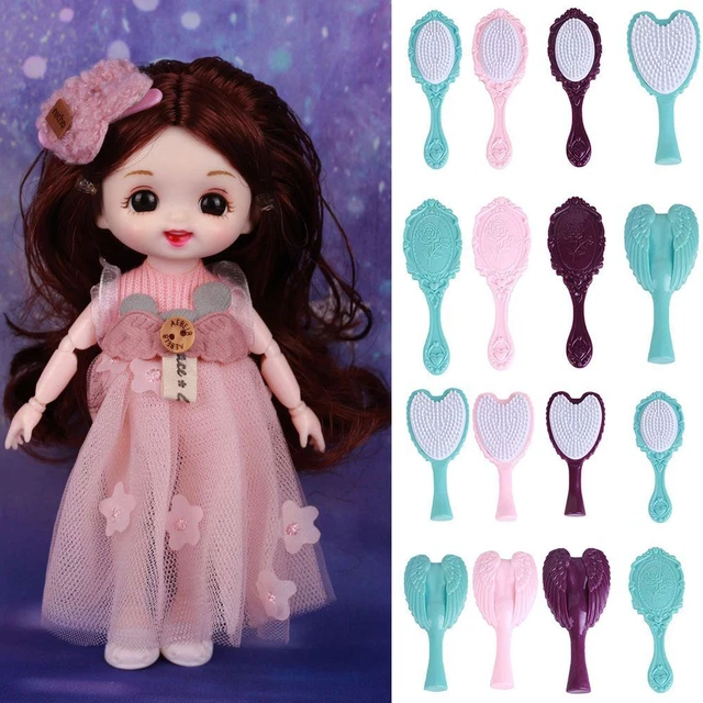 1/8 Dollhouse Decorations Eyelash Eyebrow Combs Plastic Comb Doll Accessories