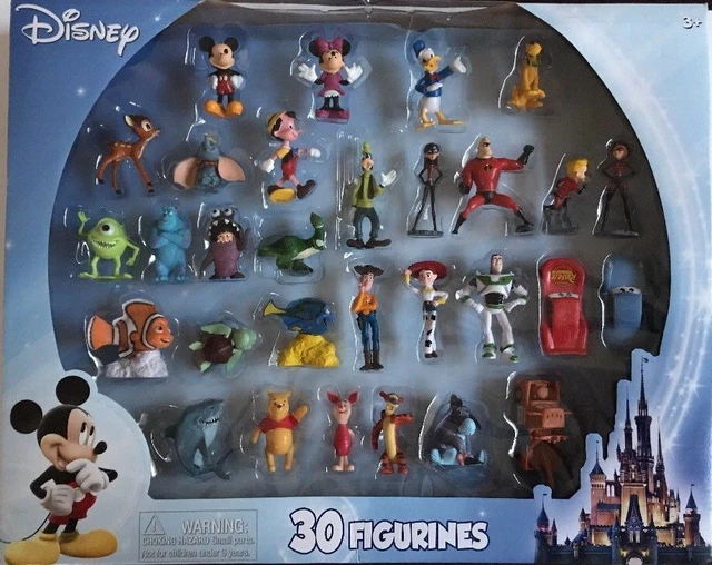 Disney 30 Figurines Mickey Gift Play Set Collectible Figures Mickey, Toy Story +