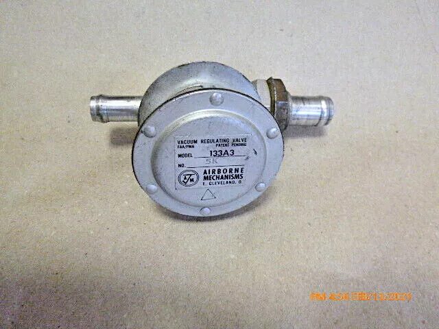 Airborne Vacuum Regulator 133A3, No. 5K